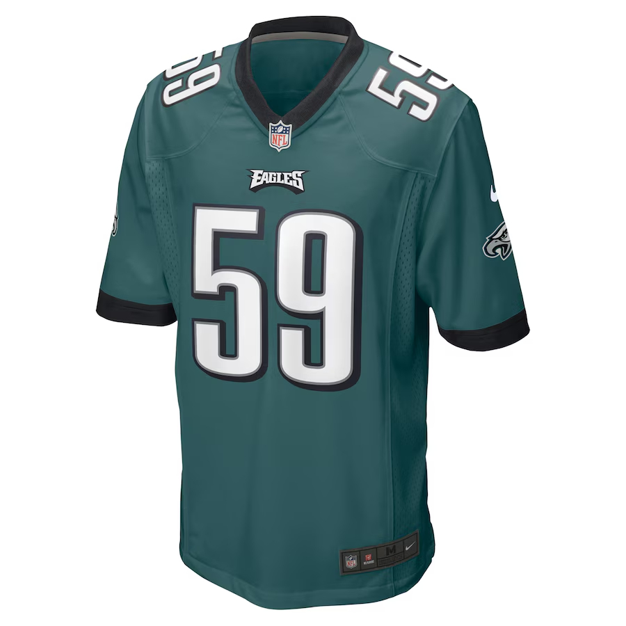Nike Thomas Booker IV Philadelphia Eagles Midnight Green Game Jersey