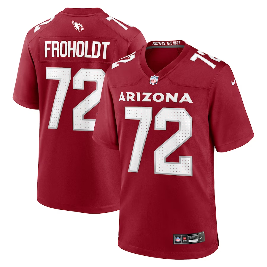 Nike Hjalte Froholdt Arizona Cardinals Cardinal Game Player Jersey