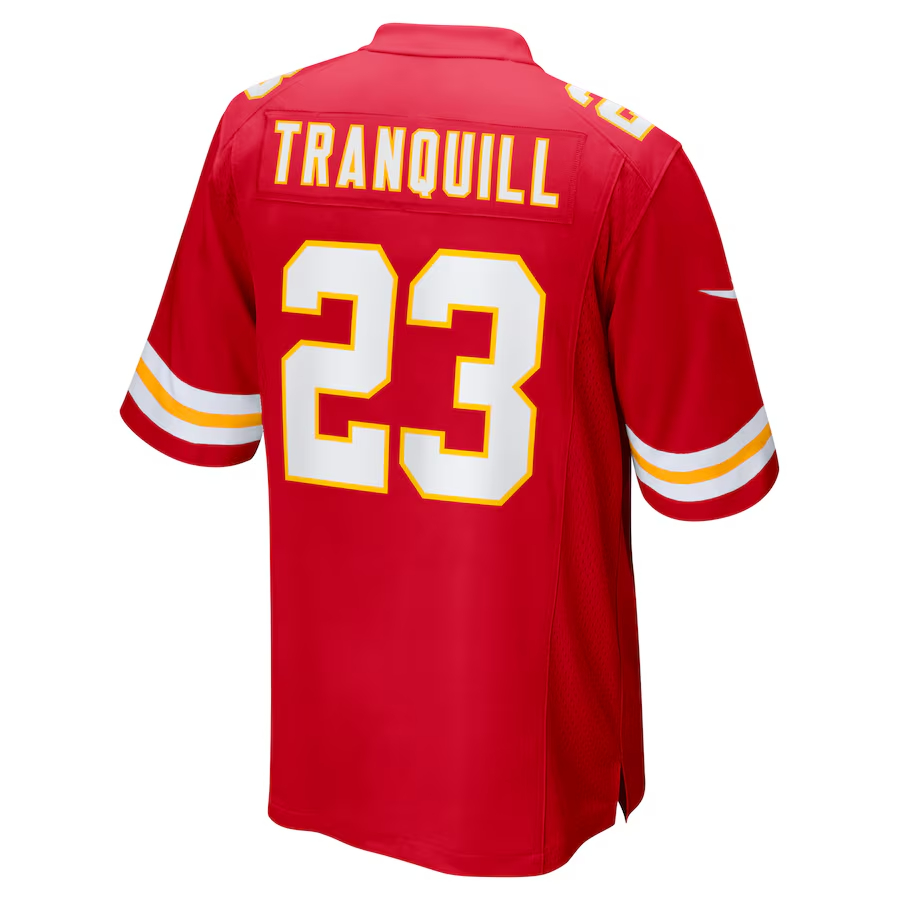 Nike Drue Tranquill Kansas City Chiefs Red Game Player Jersey