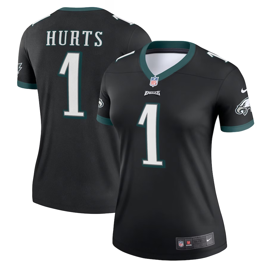 Nike Jalen Hurts Philadelphia Eagles Women's Black Legend Jersey