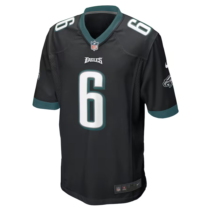Nike DeVonta Smith Philadelphia Eagles Black Game Jersey