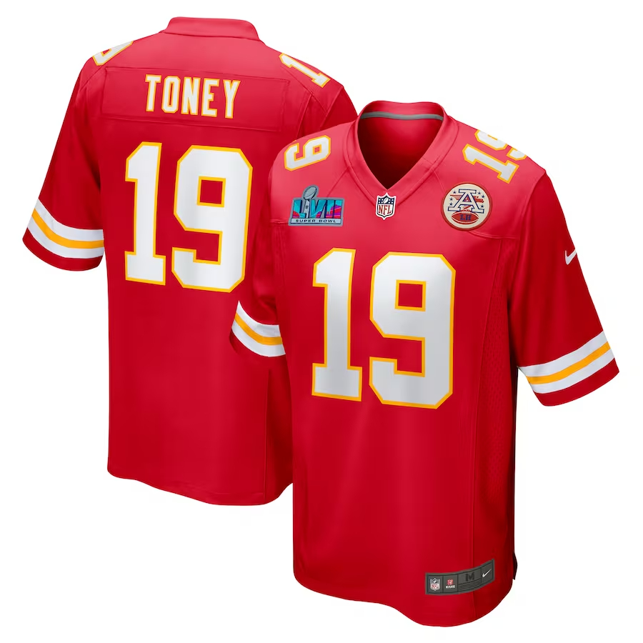 Nike Kadarius Toney Kansas City Chiefs Red Super Bowl LVII (2