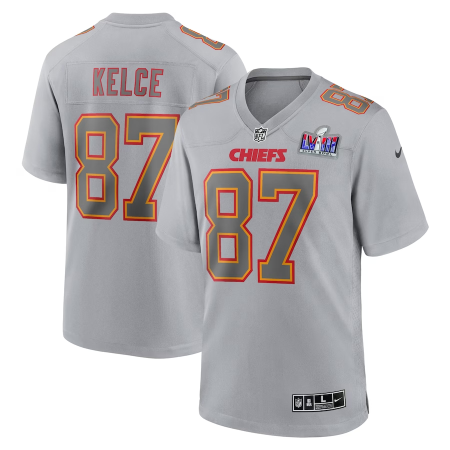 Nike Travis Kelce Kansas City Chiefs Gray Super Bowl L
