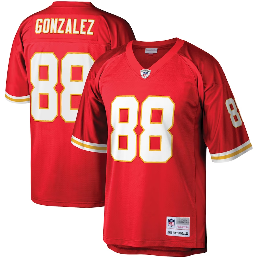 Mitchell & Ness Tony Gonzalez Kansas City Chiefs Red Legacy Replica Jerse