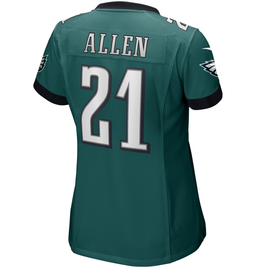 Nike Eric Allen Philadelphia Eagles Women's Midnight Green Game Retired Player Jersey