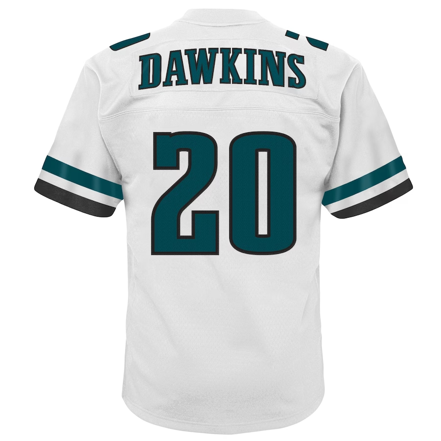 Mitchell & Ness Brian Dawkins Philadelphia Eagles Youth White 2004 Retired Player Legacy Jersey