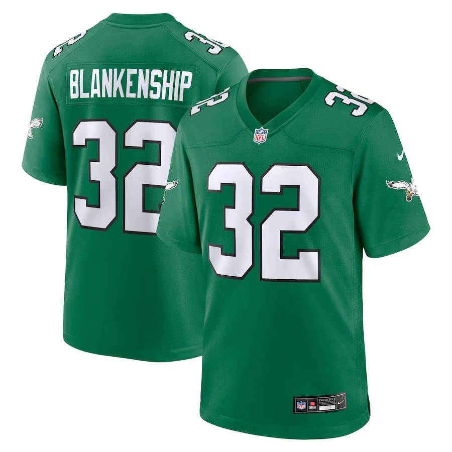 Nike Reed Blankenship Philadelphia Eagles Kelly Green Alternate Game Jersey
