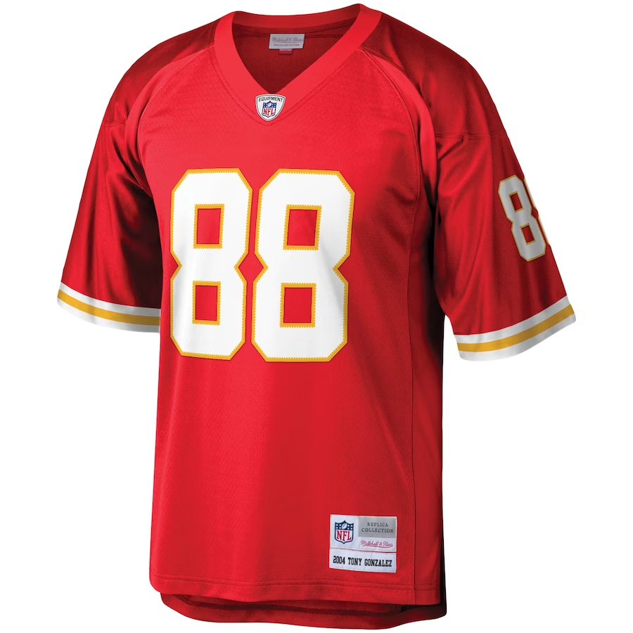 Mitchell & Ness Tony Gonzalez Kansas City Chiefs Red Legacy Replica Jerse