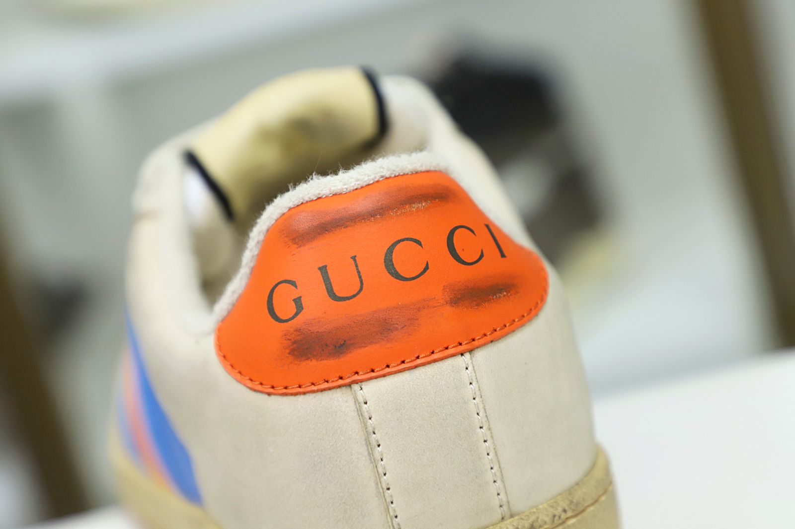 GUCCl  Screener Leather Sneaker GG