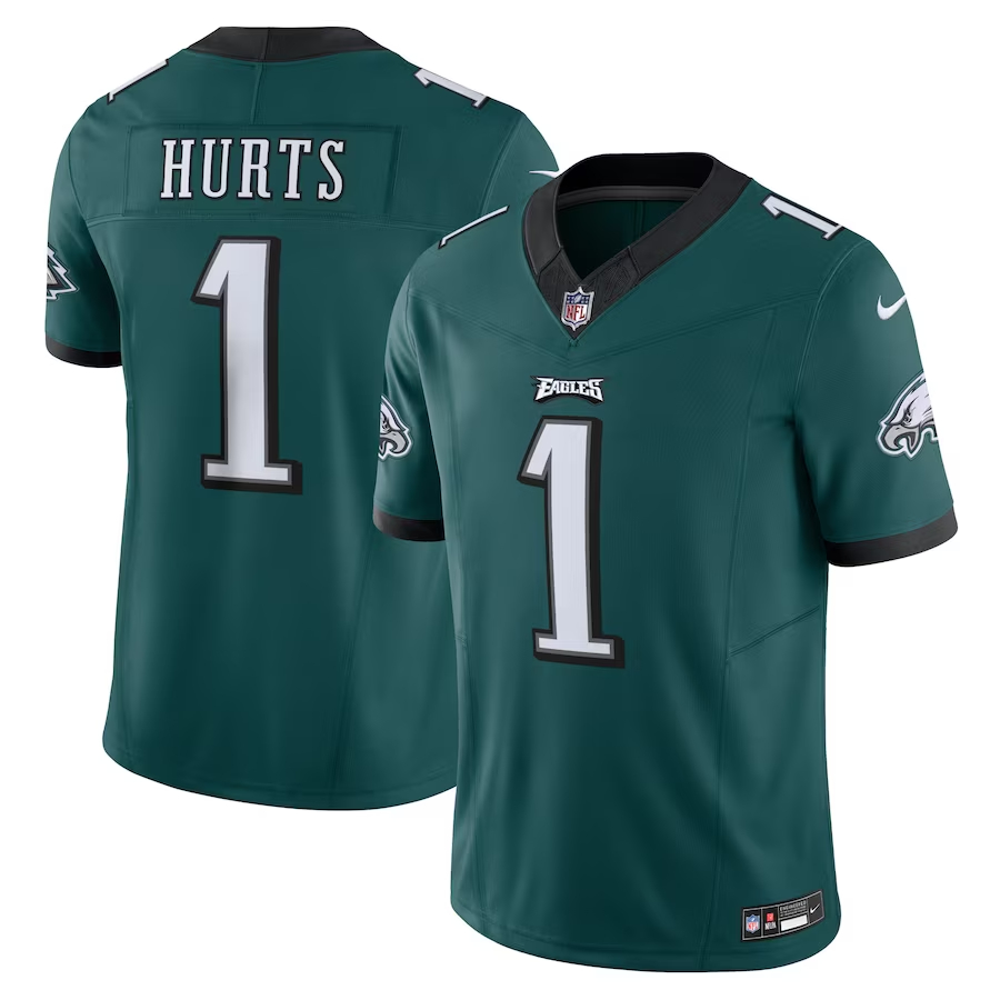 Nike Jalen Hurts Philadelphia Eagles Green Vapor F.U.S.E. Limited Jersey