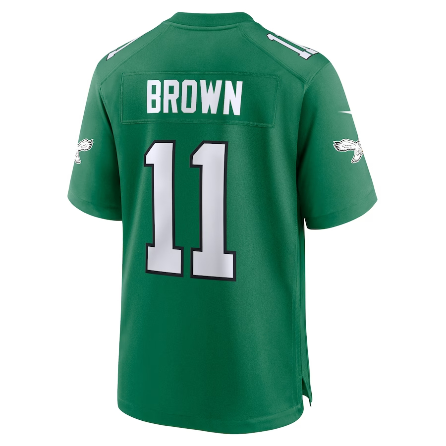 Nike A.J. Brown Philadelphia Eagles Kelly Green Alternate Game Player J