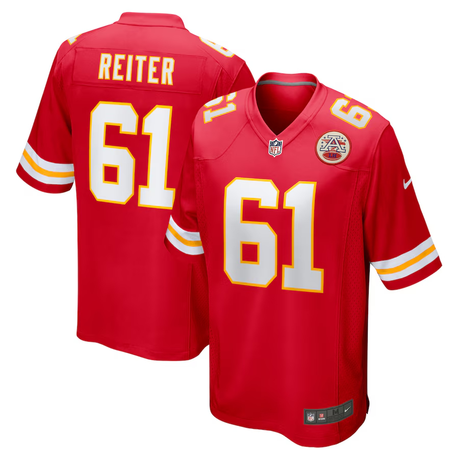Nike Austin Reiter Kansas City Chiefs Red Game Player Jersey