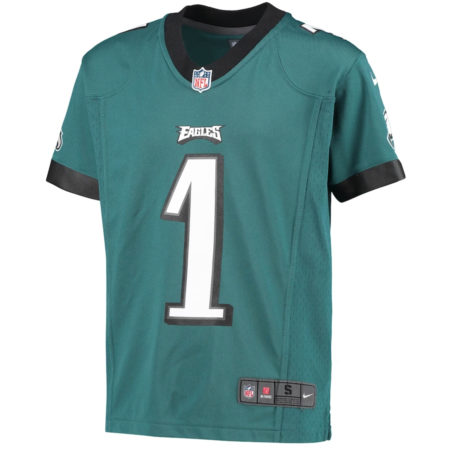 Nike Jalen Hurts Philadelphia Eagles Youth Green Game Jersey