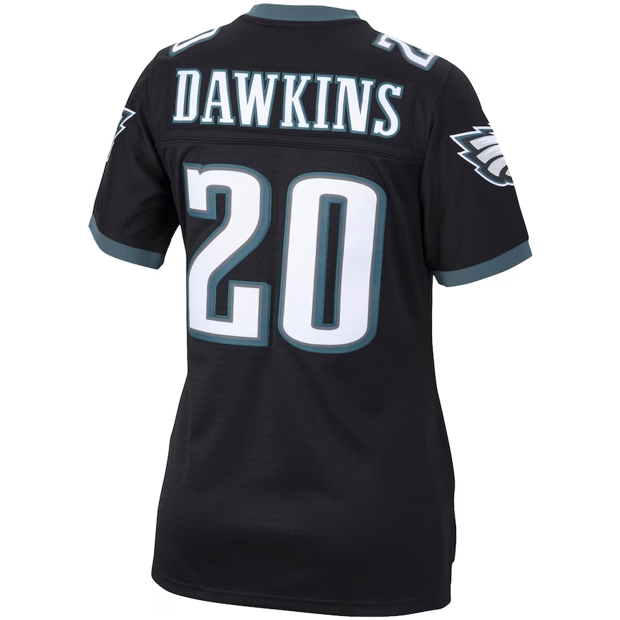 Mitchell & Ness Brian Dawkins Philadelphia Eagles Women's Black Legacy Replica Team Jersey