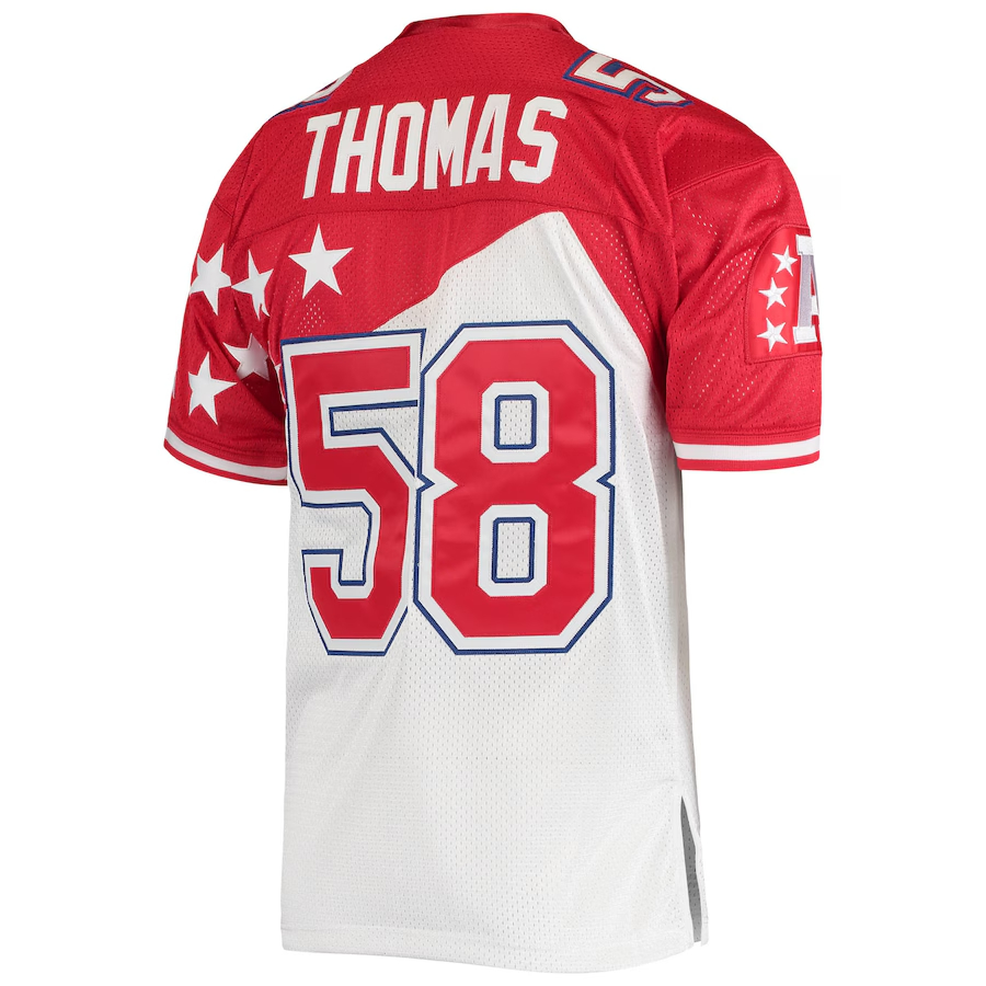 Mitchell & Ness Derrick Thomas AFC White_Red 1995 Pro Bowl Authentic Jersey