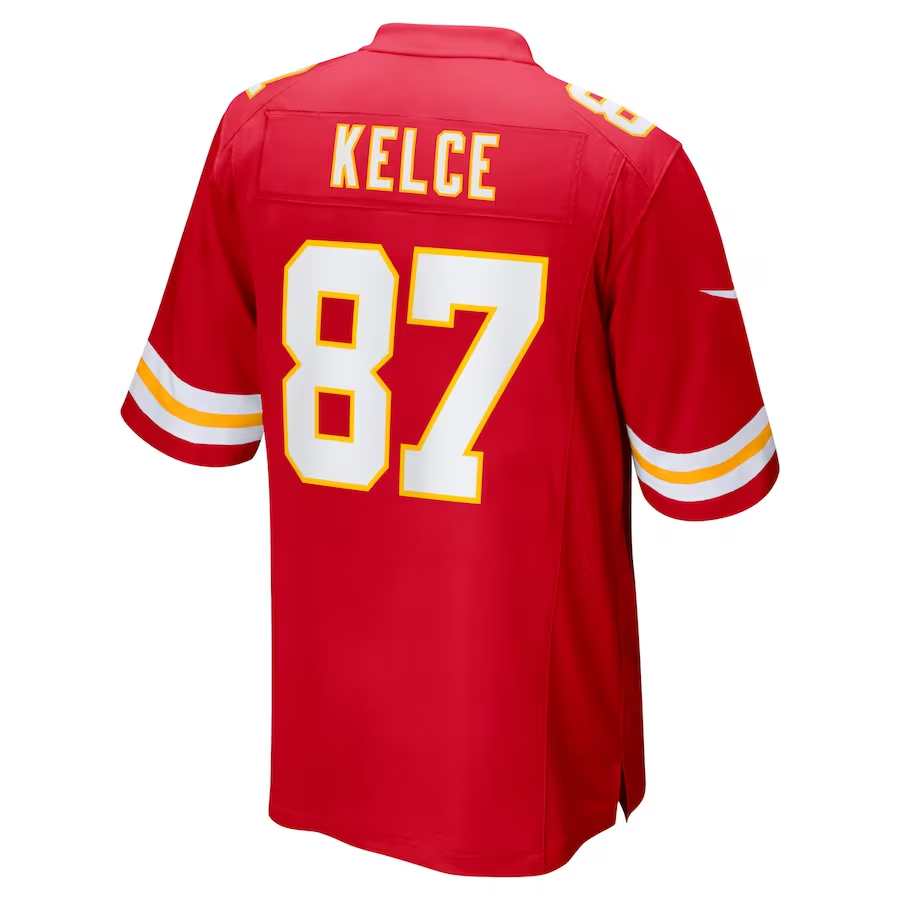 Nike Travis Kelce Kansas City Chiefs Red Super Bowl LVIII Game Jersey