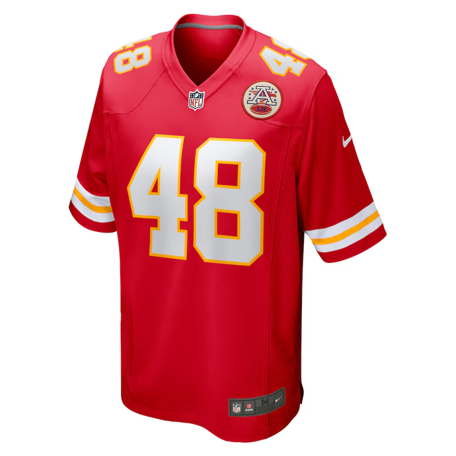 Nike Cole Christiansen Kansas City Chiefs Red Game Player Jersey