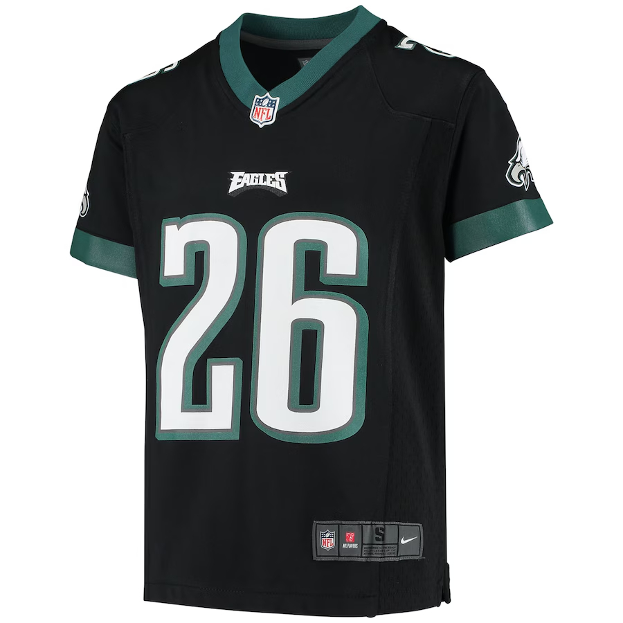 Nike Miles Sanders Philadelphia Eagles Youth Black Game Jersey