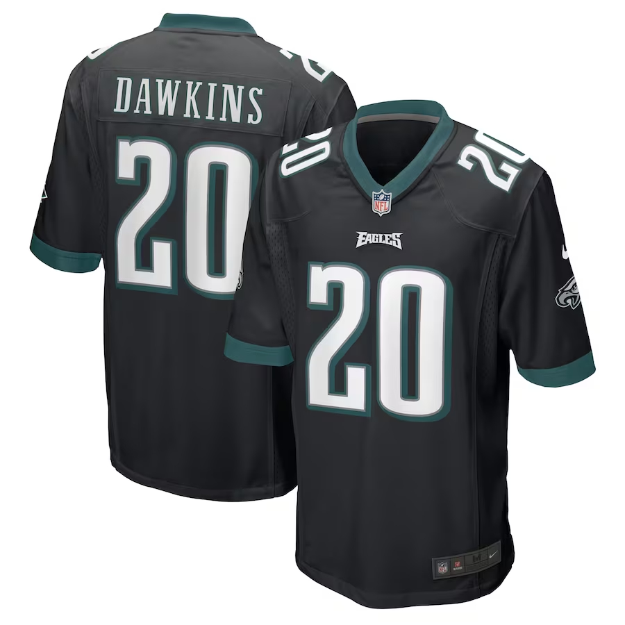 Nike Brian Dawkins Philadelphia Eagles Black Retired Player Jersey
