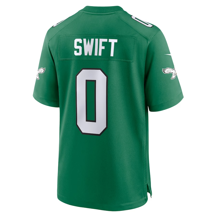 Nike D'Andre Swift Philadelphia Eagles Kelly Green Alternate Game Jersey