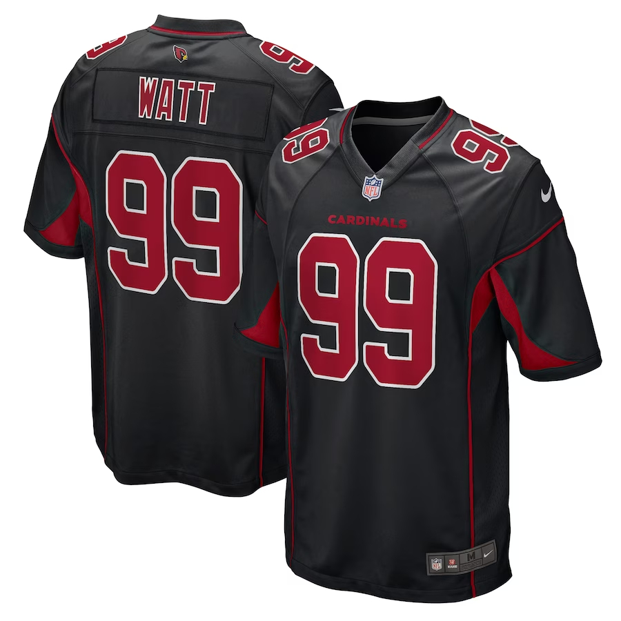 Nike J.J. Watt Arizona Cardinals Black 2nd Alternate Game Jersey
