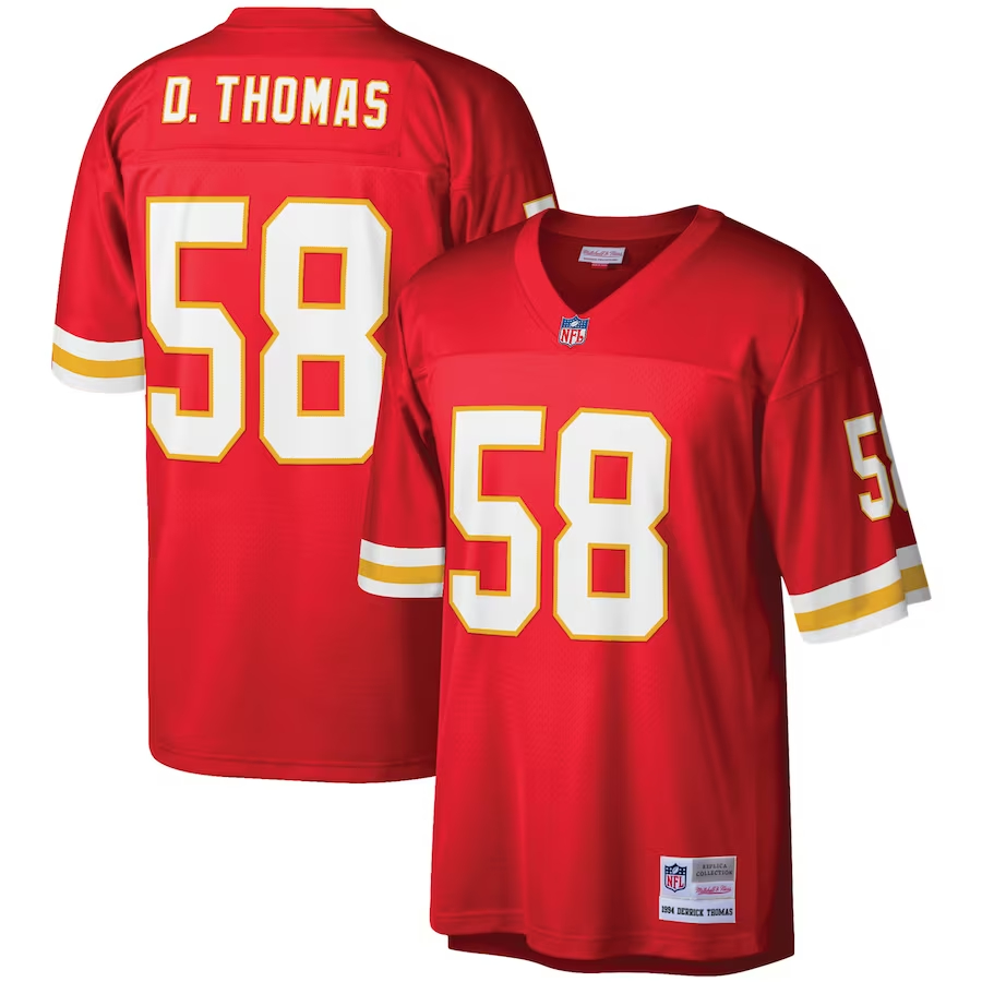 Mitchell & Ness Derrick Thomas Kansas City Chiefs Red Legacy Replica Jer