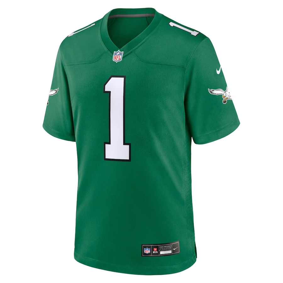 Nike Jalen Hurts Philadelphia Eagles Youth Kelly Green Game Jersey