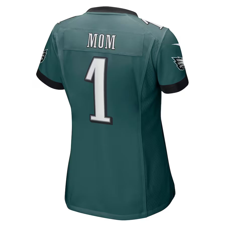 Nike Number 1 Mom Philadelphia Eagles Women's Midnight Green Game Jersey