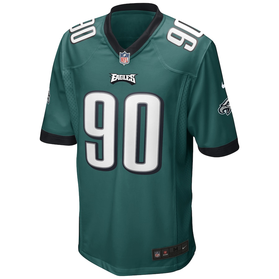 Nike Mike Golic Philadelphia Eagles Midnight Green Game Retired Player Jersey