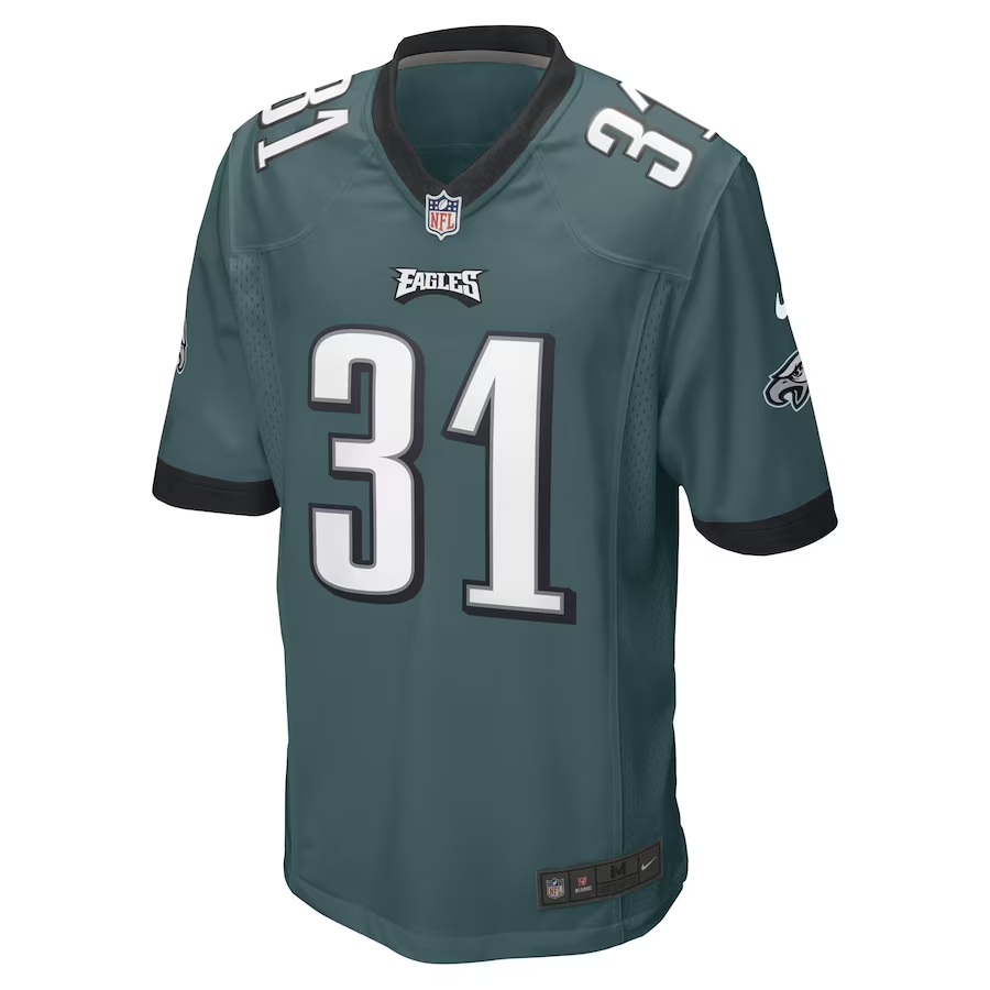 Nike Mario Goodrich Philadelphia Eagles Midnight Green Game Player Jersey
