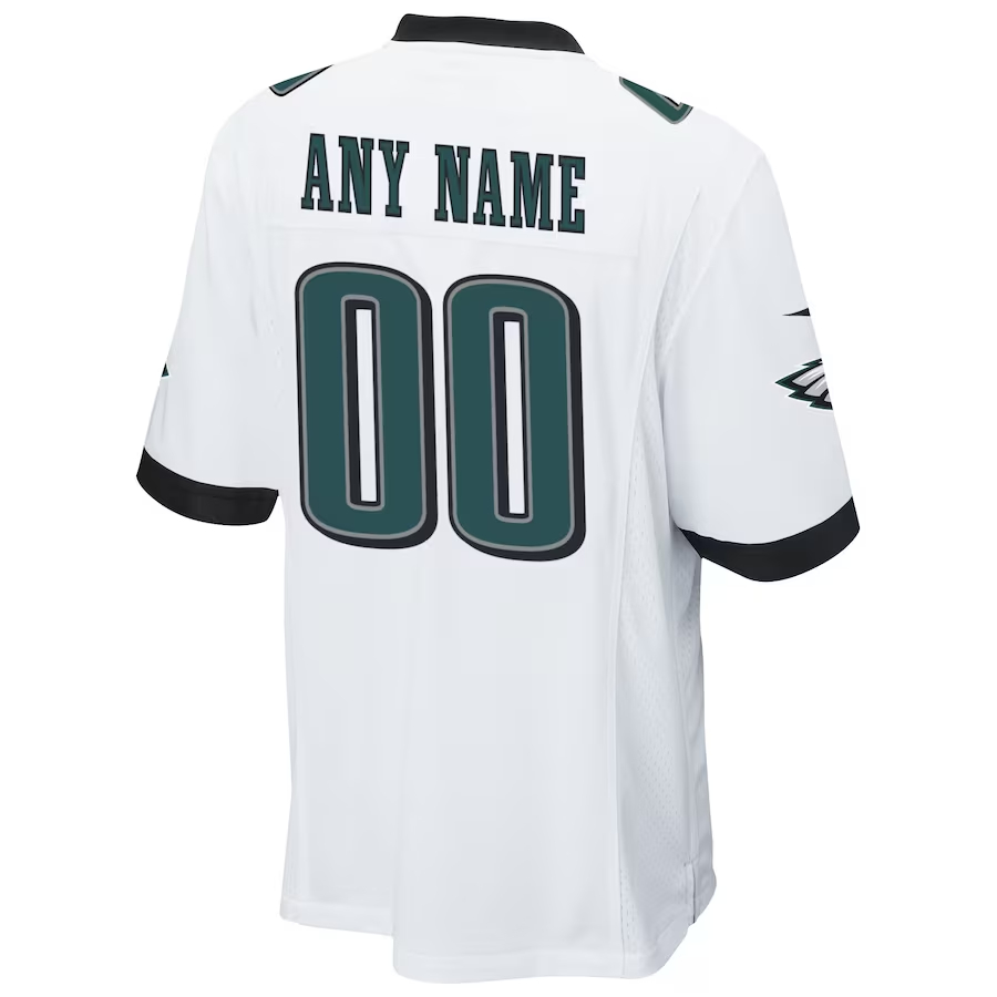 Nike Philadelphia Eagles White Custom Game Jersey