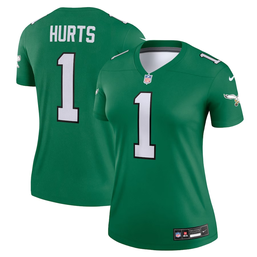 Nike Jalen Hurts Philadelphia Eagles Women's Kelly Green Alter