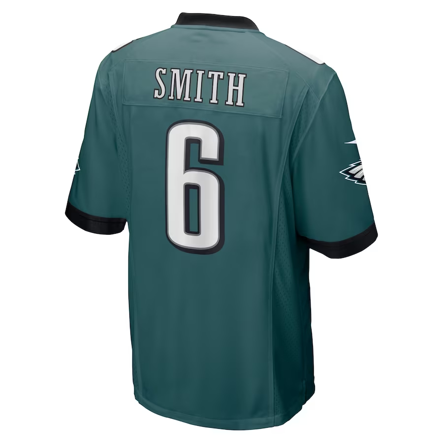 Nike DeVonta Smith Philadelphia Eagles Midnight Green Game Jersey