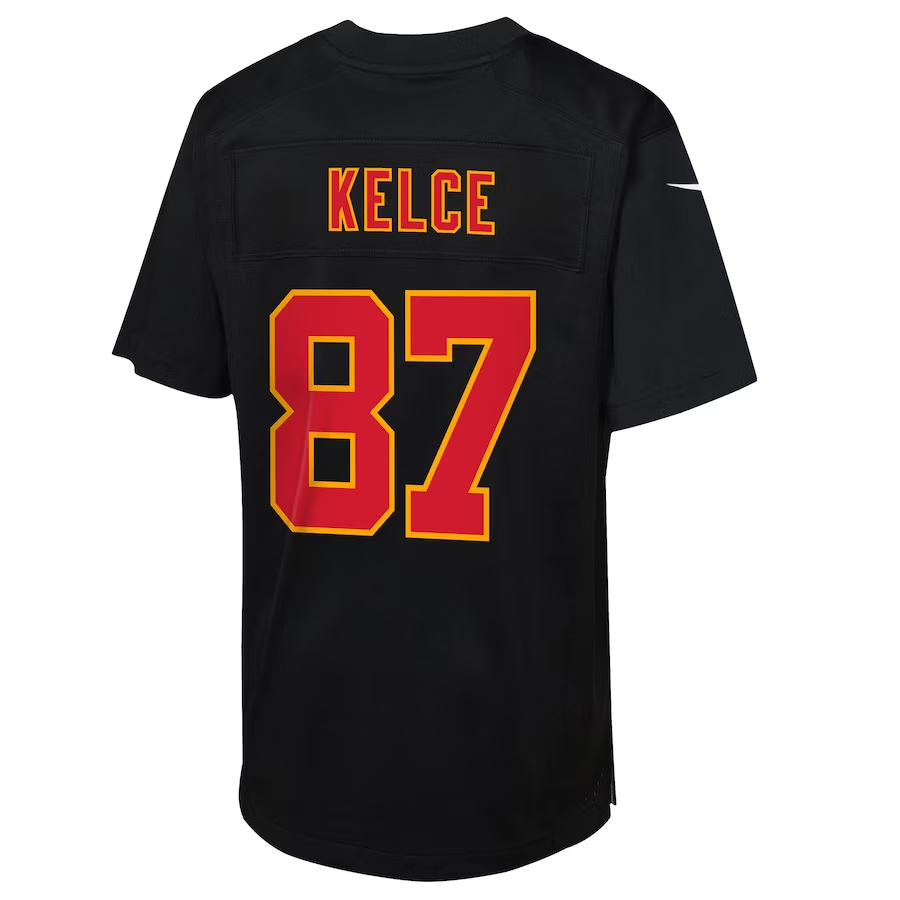 Nike Travis Kelce Kansas City Chiefs Youth Black S