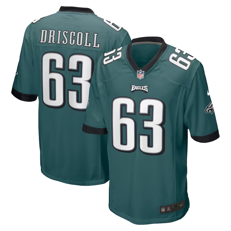 Nike Jack Driscoll Philadelphia Eagles Midnight Green Game Jersey