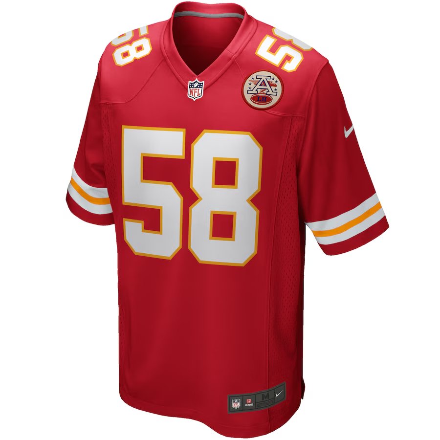 Nike Derrick Thomas Kansas City Chiefs Red Game Retired Player Jersey