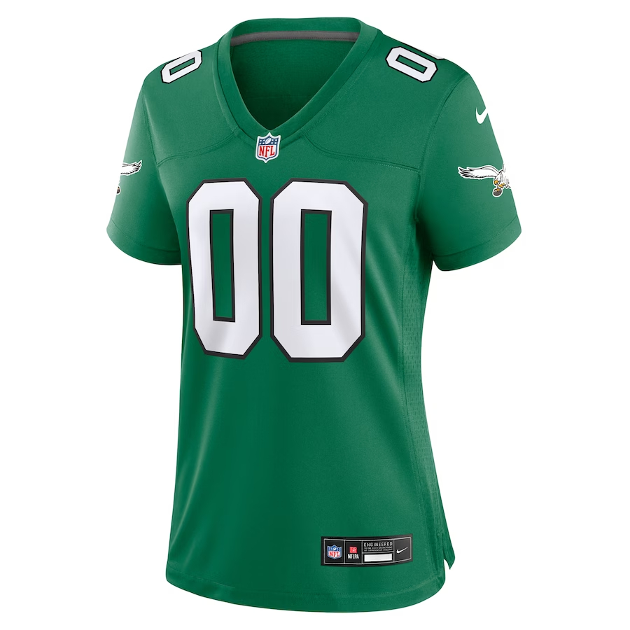 Nike Philadelphia Eagles Women's Kelly Green Alternate Custom Game Jersey
