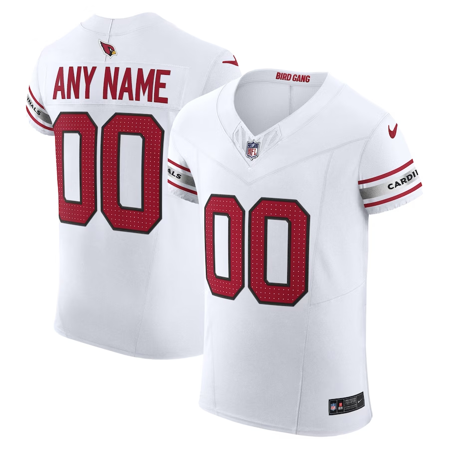 Nike Arizona Cardinals White Vapor F.U.S.E. Elite Custom Jersey