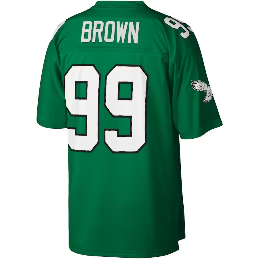 Mitchell & Ness Jerome Brown Philadelphia Eagles Kelly Green Legacy Replica Jersey