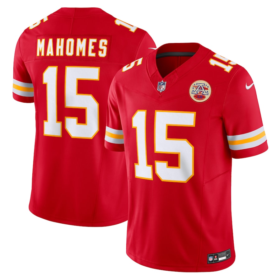 Nike Patrick Mahomes Kansas City Chiefs Red Vapor F.U.S.E. Limited Jersey