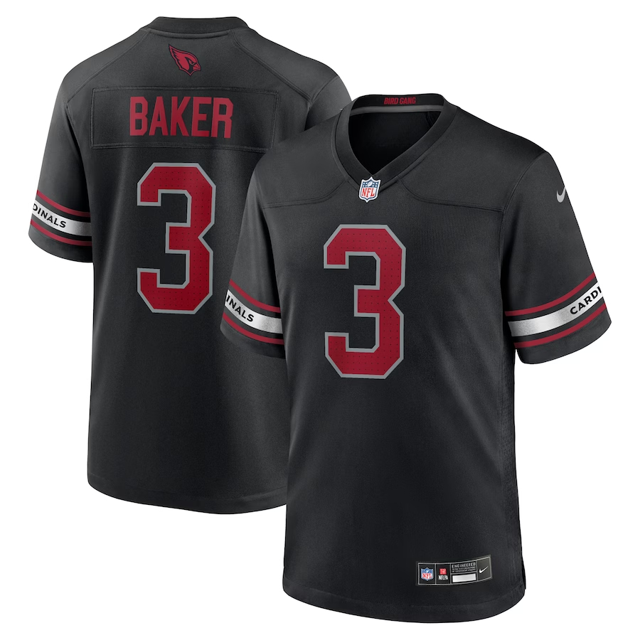Nike Budda Baker Arizona Cardinals Black Game Jersey