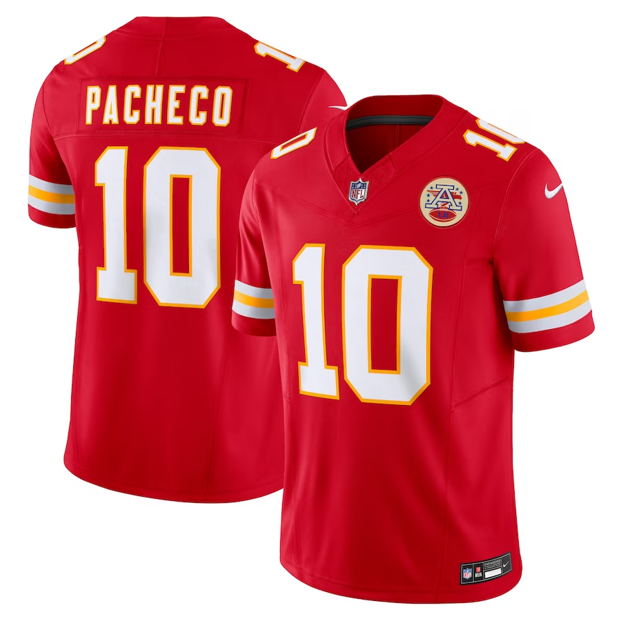 Nike Isiah Pacheco Kansas City Chiefs Red Vapor F.U.S.E. Limited Jersey