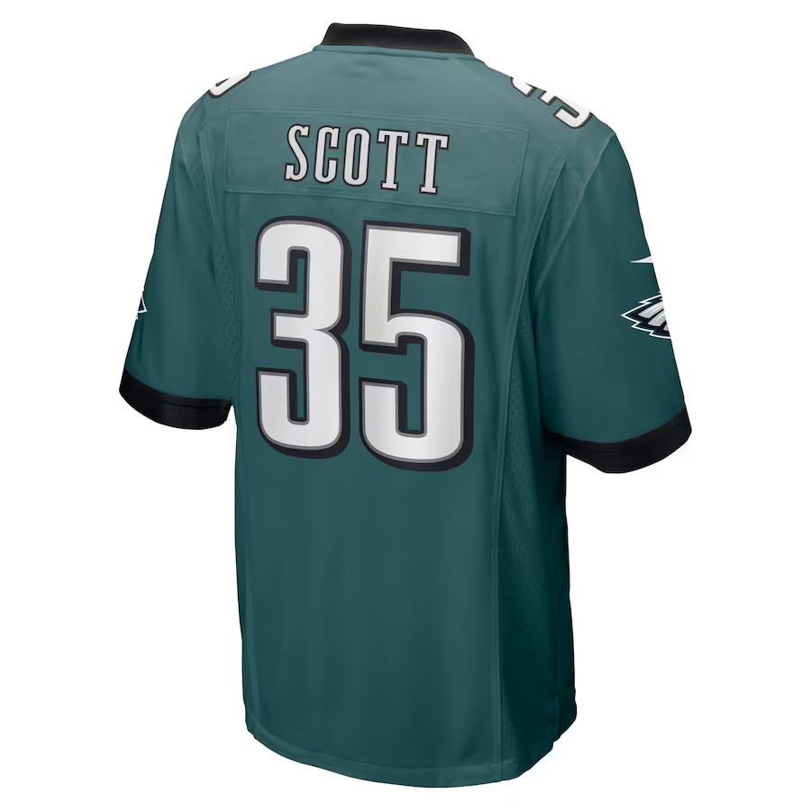 Nike Boston Scott Philadelphia Eagles Midnight Green Game Jersey