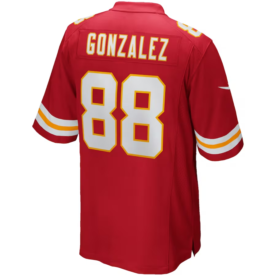 Nike Tony Gonzalez Kansas City Chiefs Red Game Retired Player Jersey