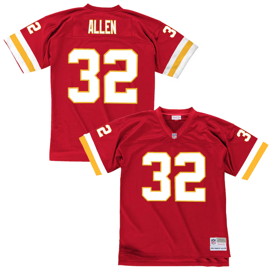 Mitchell & Ness Marcus Allen Kansas City Chiefs Red 1994 Retired Player Leg
