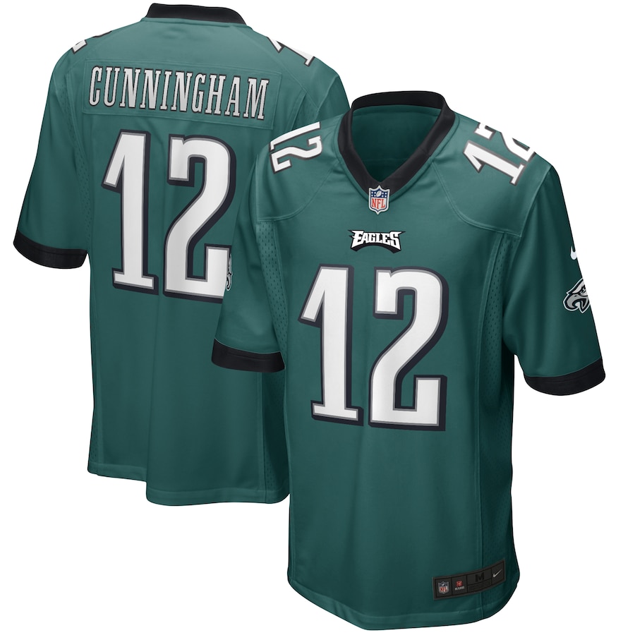 Nike Randall Cunningham Philadelphia Eagles Midnight Green Game Retired Player Jersey