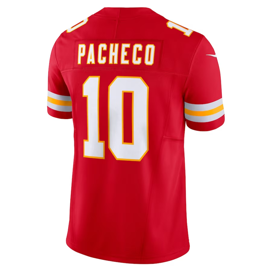 Nike Isiah Pacheco Kansas City Chiefs Red Vapor F.U.S.E. Limited Jersey
