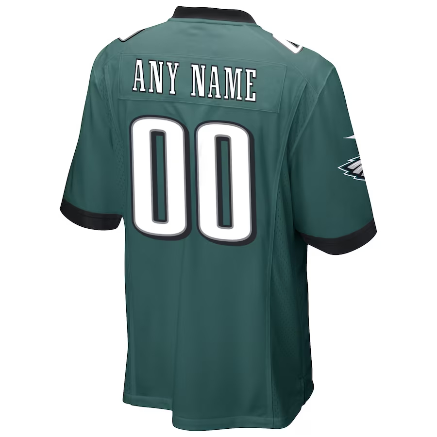 Nike Philadelphia Eagles Midnight Green Custom Game Jersey