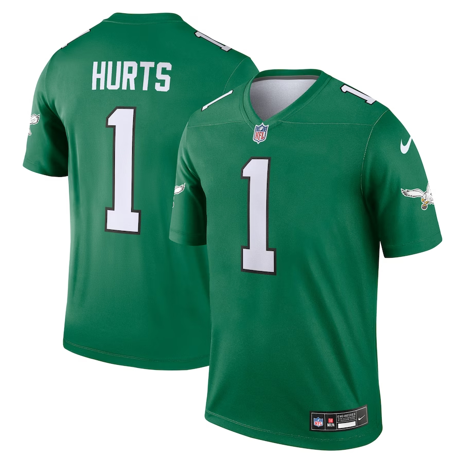 Nike Jalen Hurts Philadelphia Eagles Kelly Green Alternate Legen