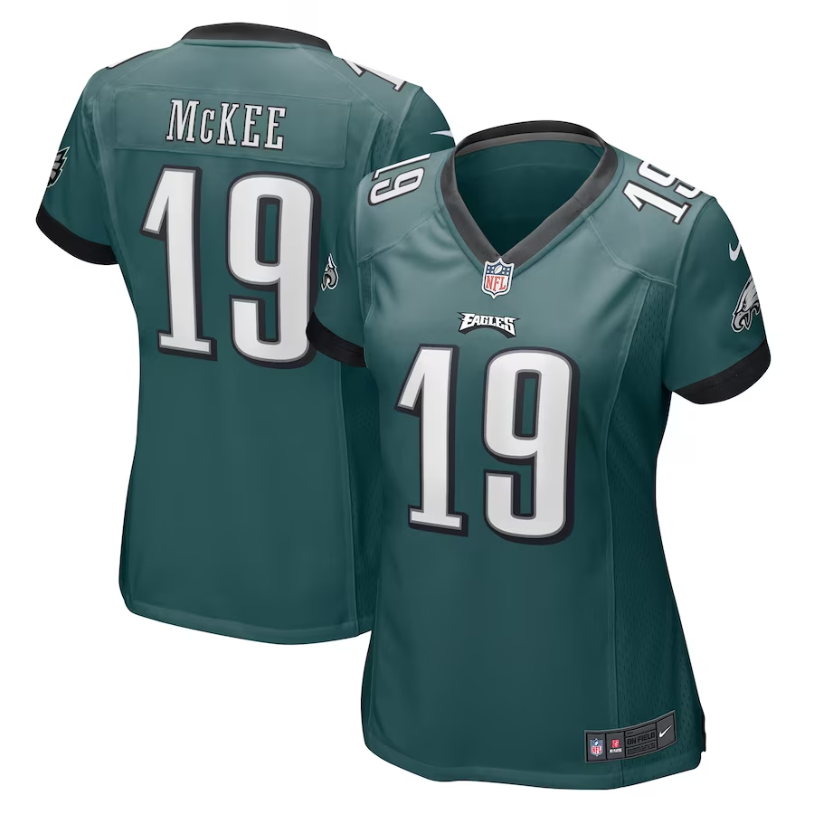 Nike Tanner McKee Philadelphia Eagles Women's Midnight Green Team Game Jersey